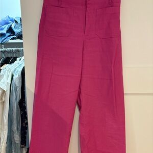 Maeve Collette wide leg crop pant